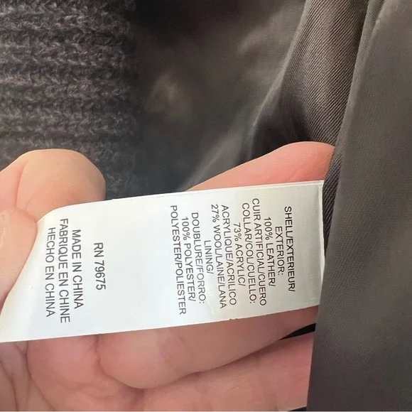 Lucky‎ Brand Women’s Leather Shawl Collar Jacket Size XS